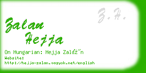 zalan hejja business card